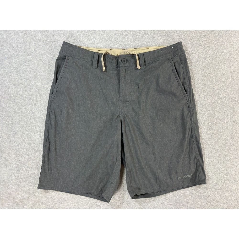 Patagonia All Wear Flat Front Casual Shorts (Men's 34)‎ Gray - 10"